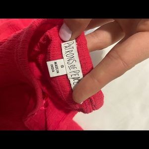 Pink Dressy Tank Top With Tie in Back